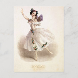 Carte Postale Ballet antique Ballerina Imprimer Marie Taglioni