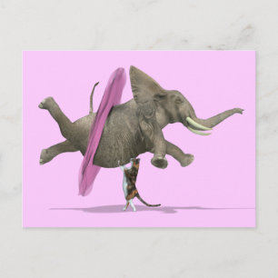 Carte Postale Ballet Dancing Elephant