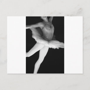 Carte Postale Ballet - Danse - Ballerina 9 - Noir & Blanc