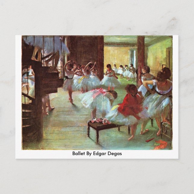 Carte Postale Ballet D'Edgar Degas (Devant)