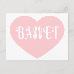 Carte Postale Ballet Love Danse Personnaliser Ctomizeus