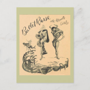 Carte Postale Ballet Russe de Monte Carlo