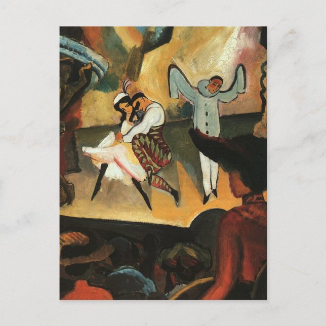 Carte Postale Ballet russe par August Macke (Devant)