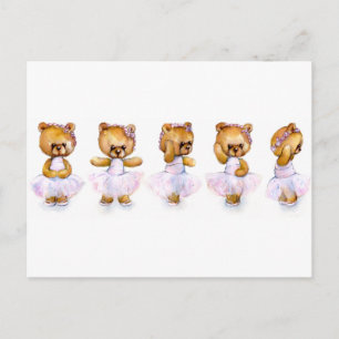 Carte Postale Ballet Steps Postcard