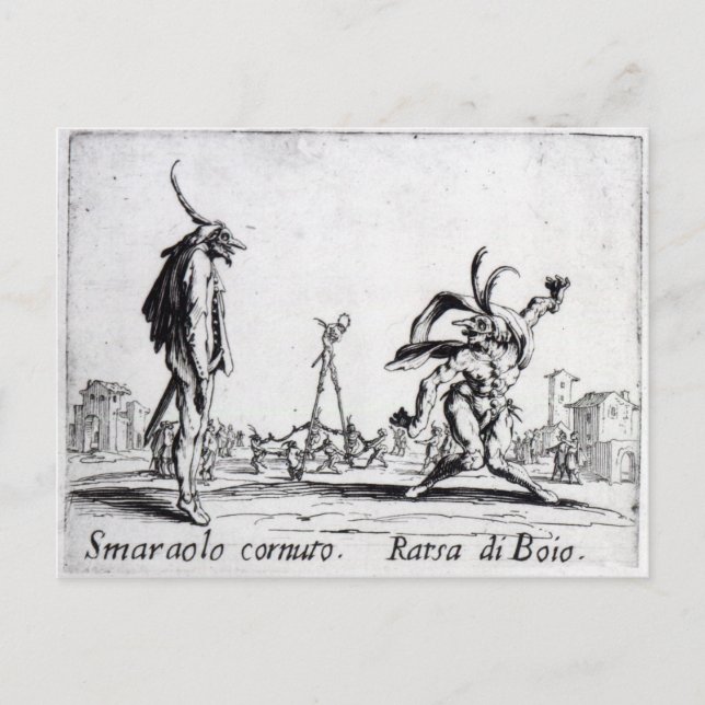Carte Postale Balli de Sfessania, c.1622 (Devant)