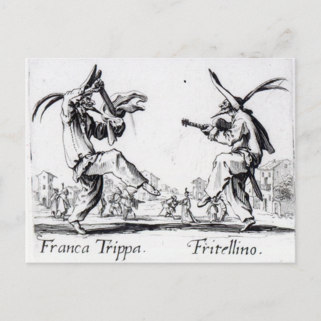 Carte Postale Balli de Sfessania, c.1622 (Devant)