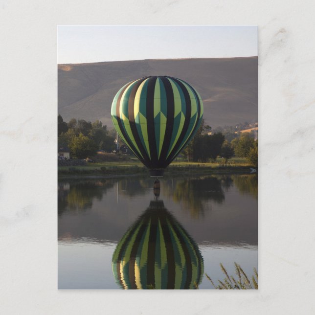 Carte Postale Ballon à air chaud au-dessus de la rivière Yakima (Devant)
