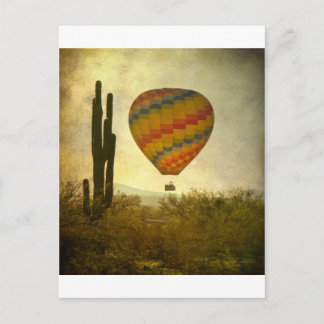 Carte Postale Ballon à air chaud au-dessus du désert du sud-oues