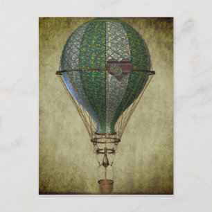 Carte Postale Ballon à air chaud Steampunk II