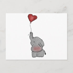 Carte Postale Ballon à éléphant