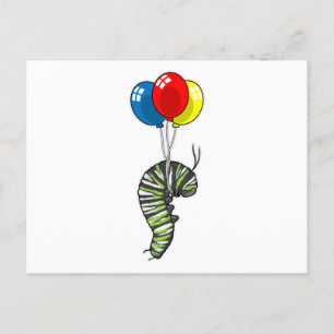 Carte Postale Ballon chenille