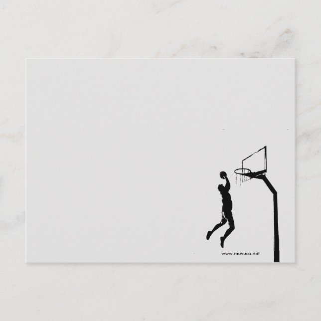 CARTE POSTALE BALLON DE BASKET (Devant)
