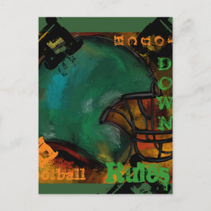 CARTE POSTALE BALLON DE FOOT AMÉRICAIN