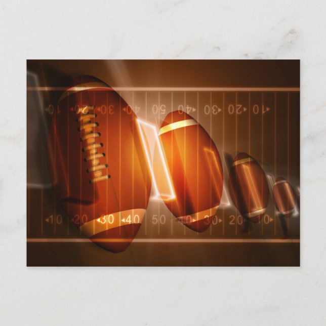 Carte Postale ballon de foot américain (Devant)