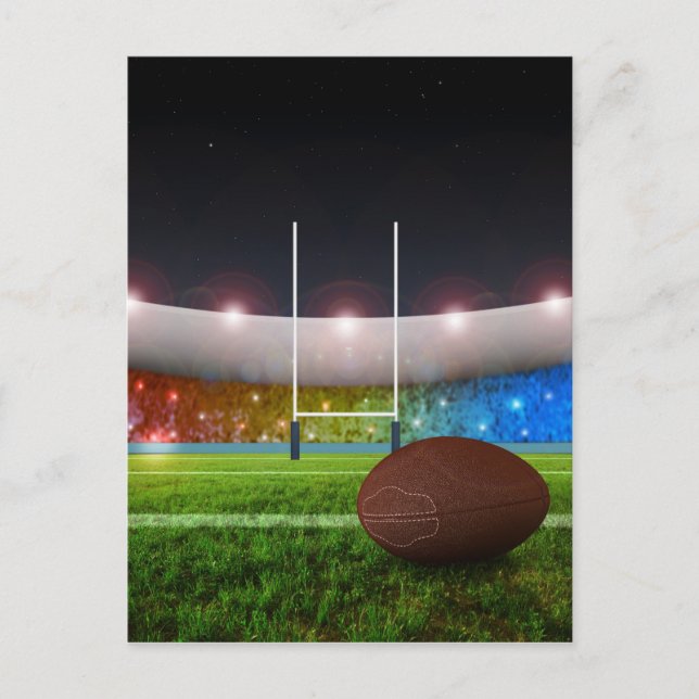 Carte Postale ballon de foot américain (Devant)