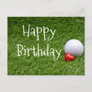 Carte Postale Ballon de golf