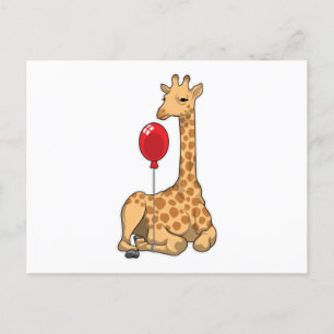Carte Postale Ballon Girafe