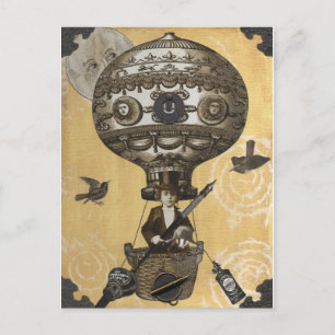 Carte Postale Ballon Steampunk