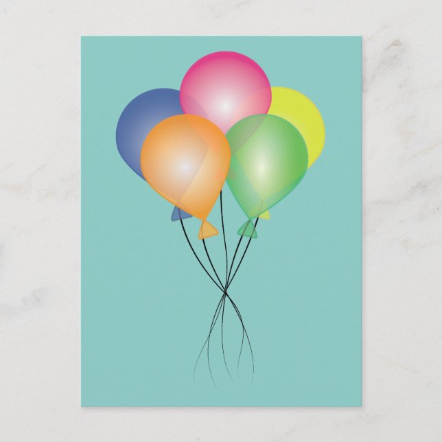 Carte Postale Ballons (Devant)