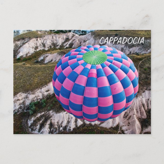 Carte Postale Ballons à air chaud au-dessus de la Cappadoce (Devant)