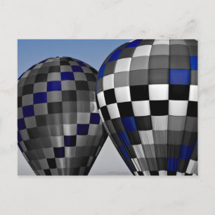 Carte Postale Ballons à air chaud bleu