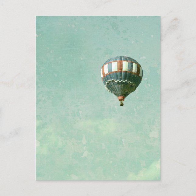 Carte Postale Ballons à air chaud rouge blanc et bleu (Devant)
