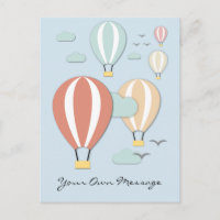 Ballons à air chaud style Papercut