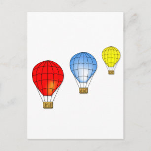 Carte Postale Ballons à air coloré