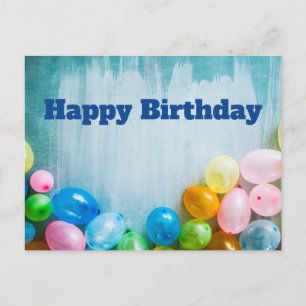 Carte Postale Ballons d'anniversaire