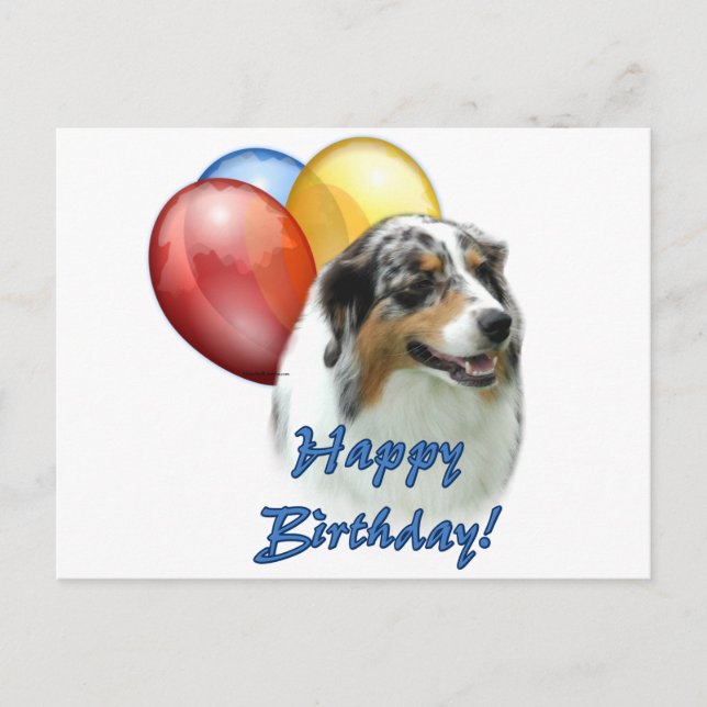 Carte Postale Ballons d'anniversaire australiens (Devant)