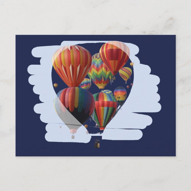Carte Postale Ballons Dans Un Ballons (Devant)