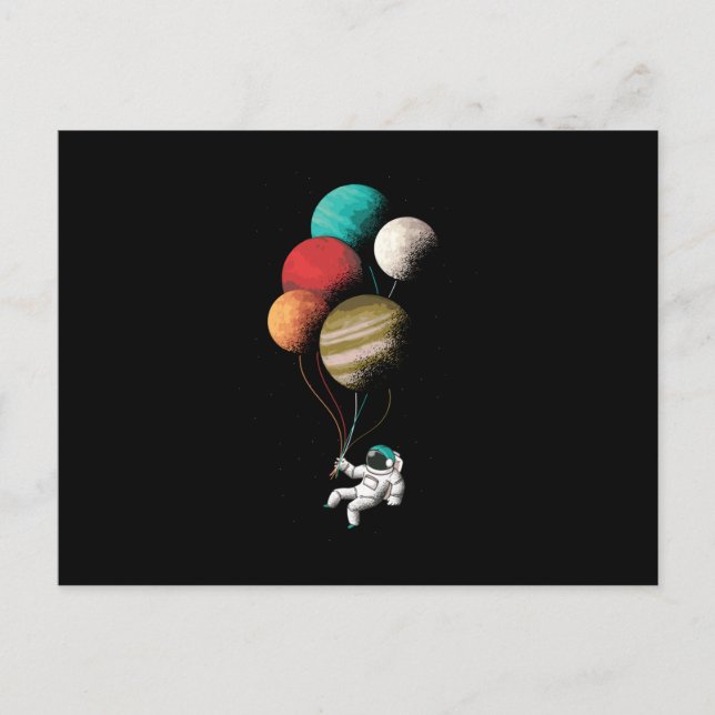Carte Postale Ballons d'astronaute (Devant)