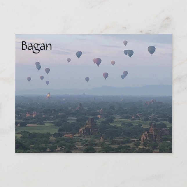 Carte Postale ballons de bagan (Devant)