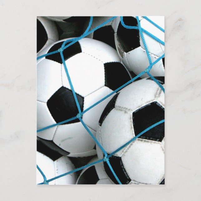 Carte Postale Ballons de foot (Devant)