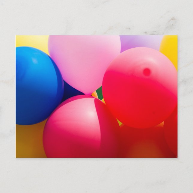 Carte Postale Ballons de jeu colorés (Devant)