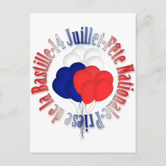 Carte postale Ballons du 14 juillet