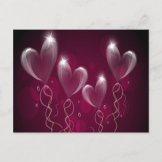 Carte postale Ballons violet