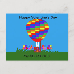 Carte Postale Balloon à air chaud pour la Saint-Valentin #3 Cart