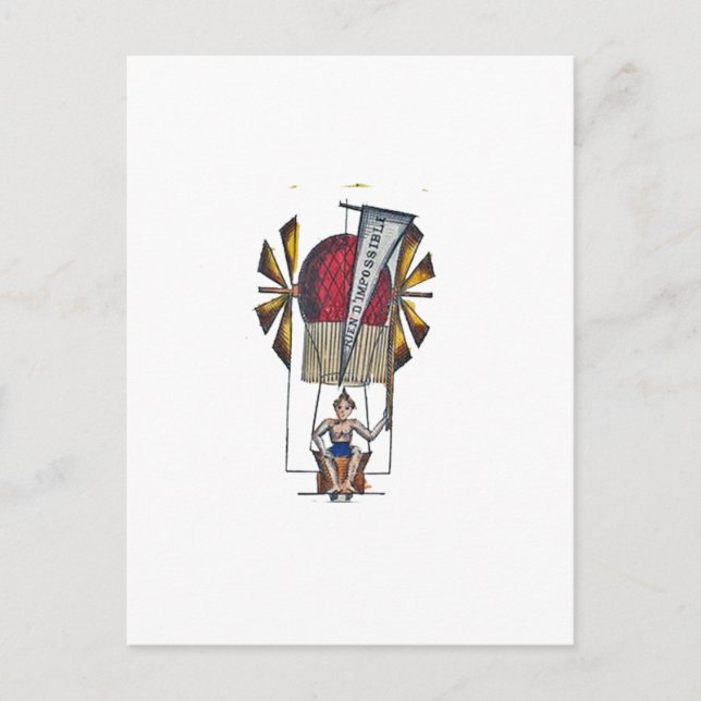 Carte Postale Balloon à air chaud (style "Steam Punk") (Devant)