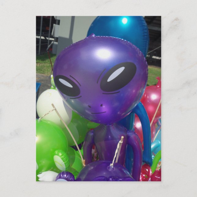 Carte Postale Balloon Alien (Devant)