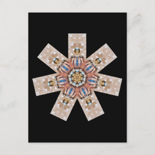 Carte Postale Balloon d'air chaud Danse Papier de verre Marbles