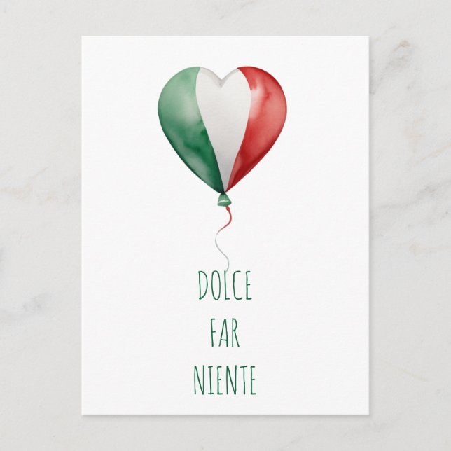 Carte Postale Balloon italien Dolce Far Niente (Devant)