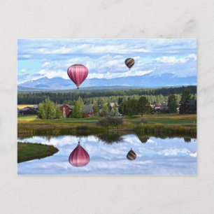 Carte Postale Balloons au-dessus du terrain de golf de Pagosa Sp