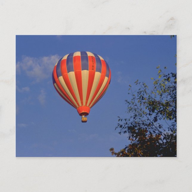 Carte Postale Ballotte à air chaud rouge / bleu / jaune (Devant)