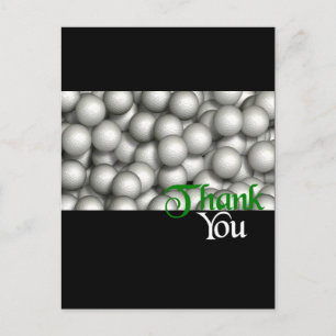 Carte Postale Balls de golf Merci