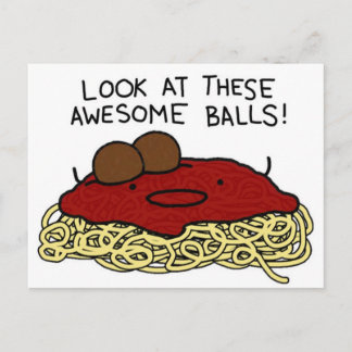Carte Postale Balls géniaux