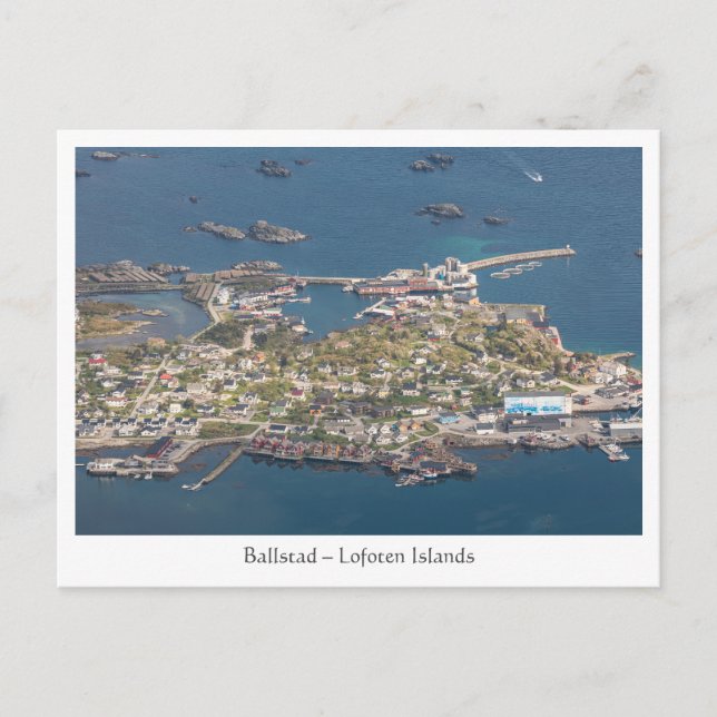 Carte postale Ballstad Lofoten (Devant)
