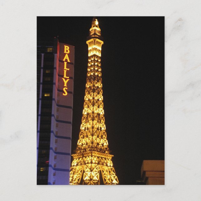 Carte Postale Ballys et tour eiffel (Devant)