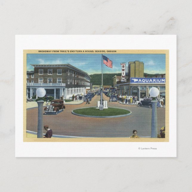 Carte Postale Balnéaire, Oregon - Broadway from Trail's End (Devant)