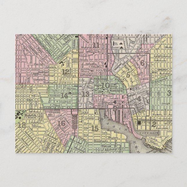 Carte Postale Baltimore (Devant)